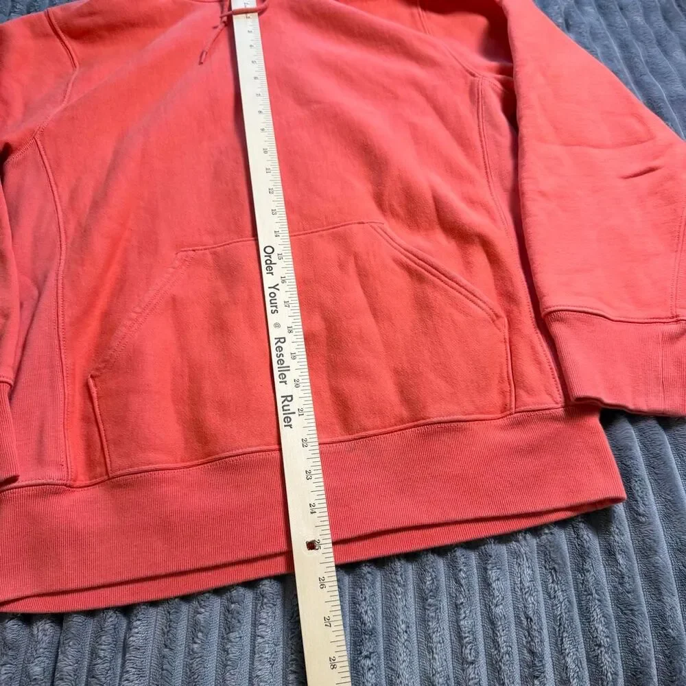 Men’s J. Crew Sportswear Heavyweight Blank Hoodie Salmon Pink Medium New York